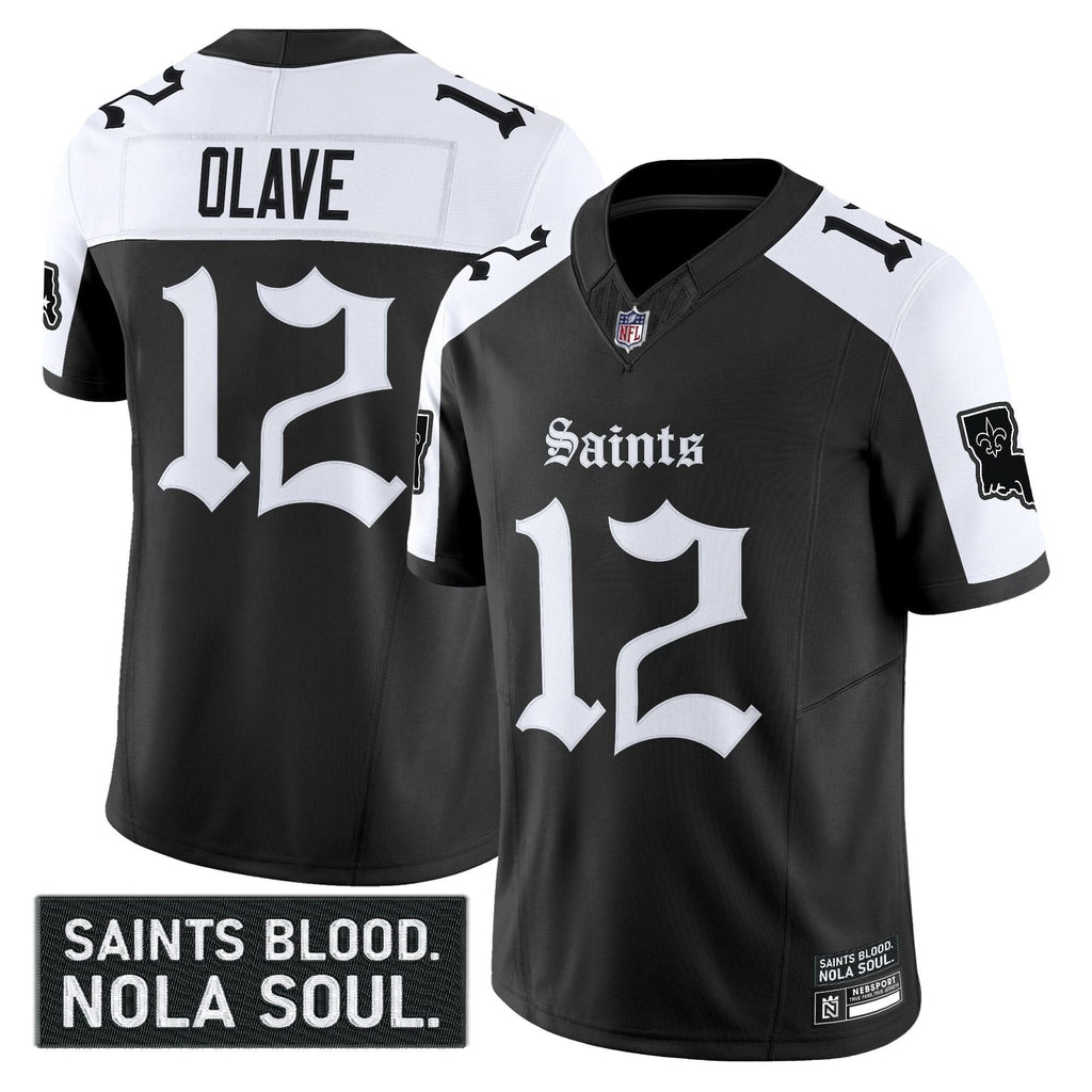 New Orleans Saints 'Gothic Vieux CarrÃÂ© Edition' Vapor Jersey - All Stitched