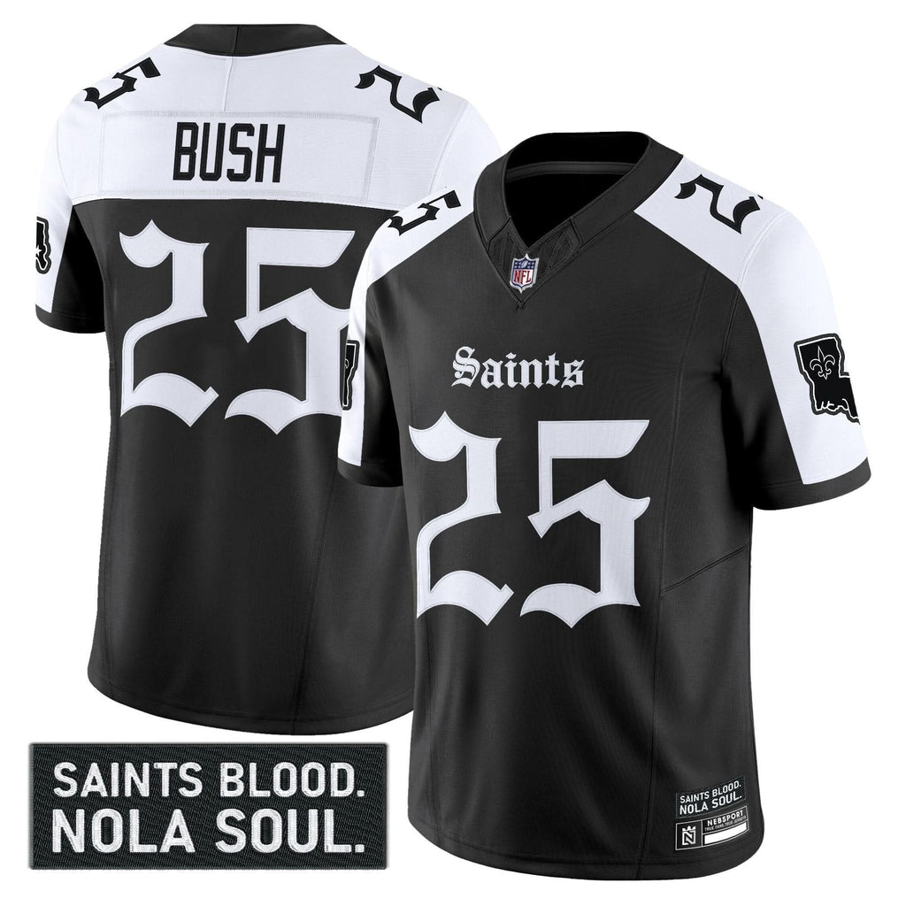 New Orleans Saints 'Gothic Vieux CarrÃÂ© Edition' Vapor Jersey - All Stitched
