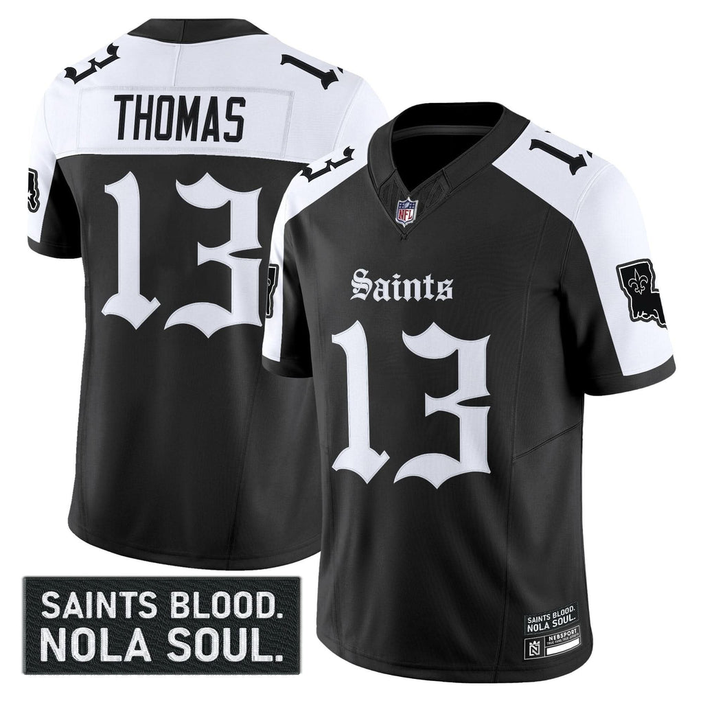 New Orleans Saints 'Gothic Vieux CarrÃÂ© Edition' Vapor Jersey - All Stitched