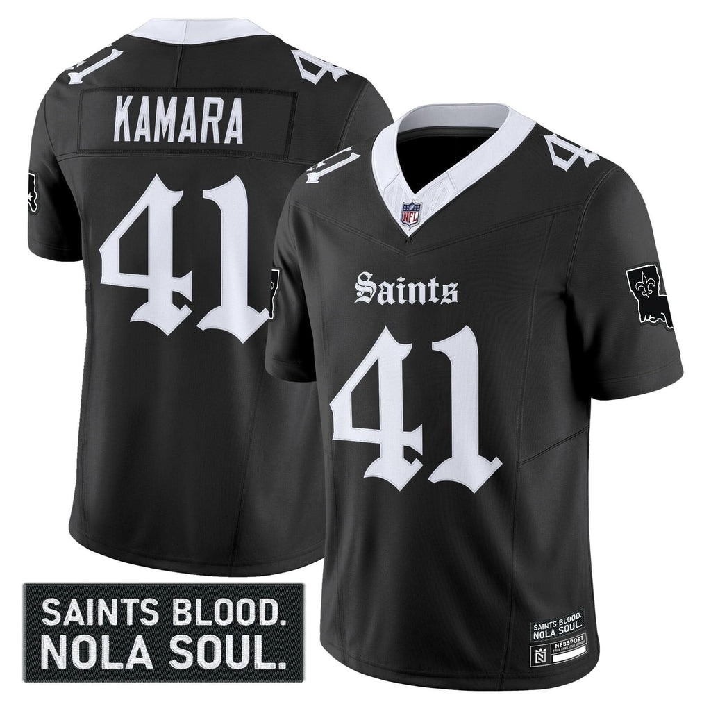 New Orleans Saints 'Gothic Vieux CarrÃÂ© Edition' Vapor Jersey - All Stitched