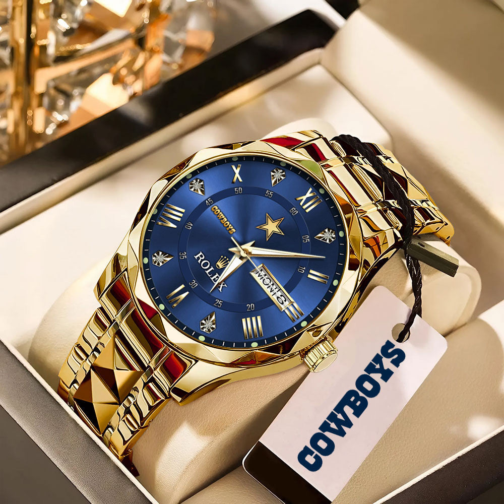 Dallas Cowboys x Rolex Alloy Luxury Quartz Watch