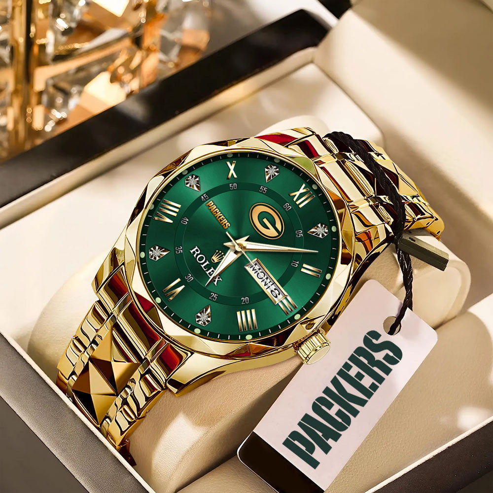 Green Bay Packers x Rolex Alloy Luxury Quartz Watch