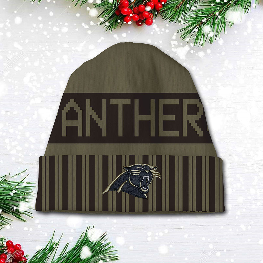 Carolina Panthers 2025 Salute to Service Beanie Hat