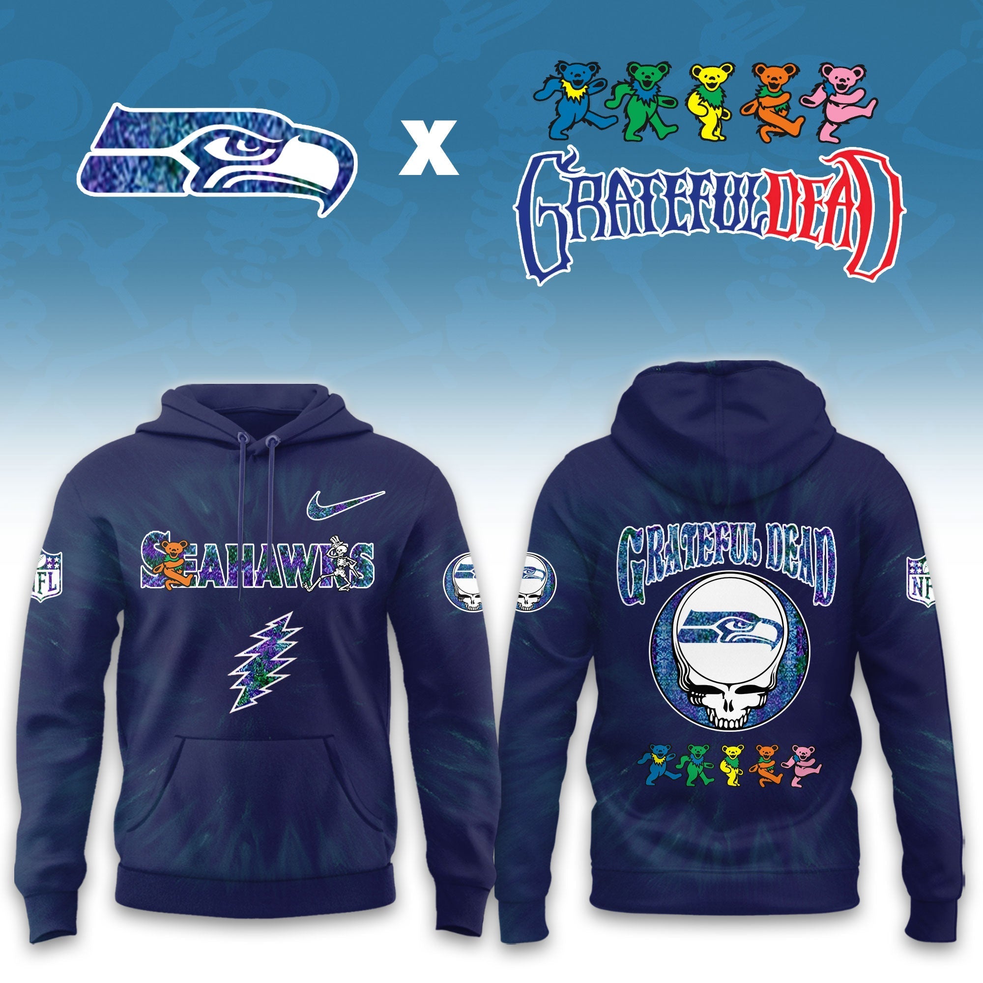 _New York Giants Grateful Dead Limited Hoodie