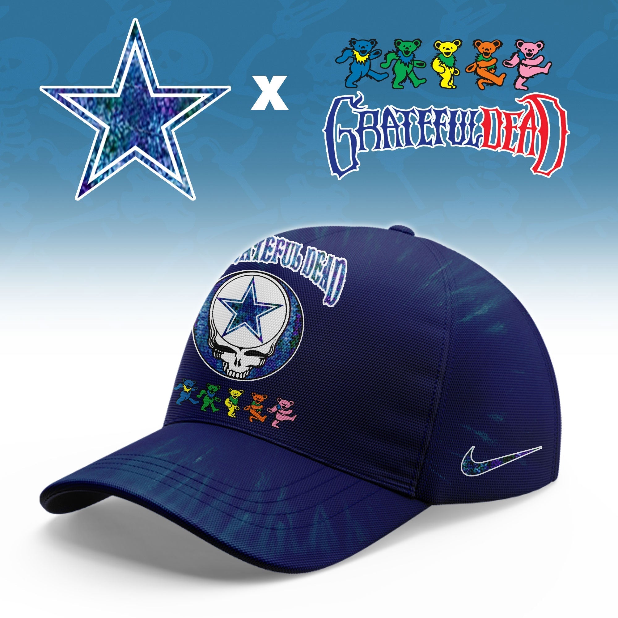 _Dallas Cowboys  Grateful Dead Limited Hoodie