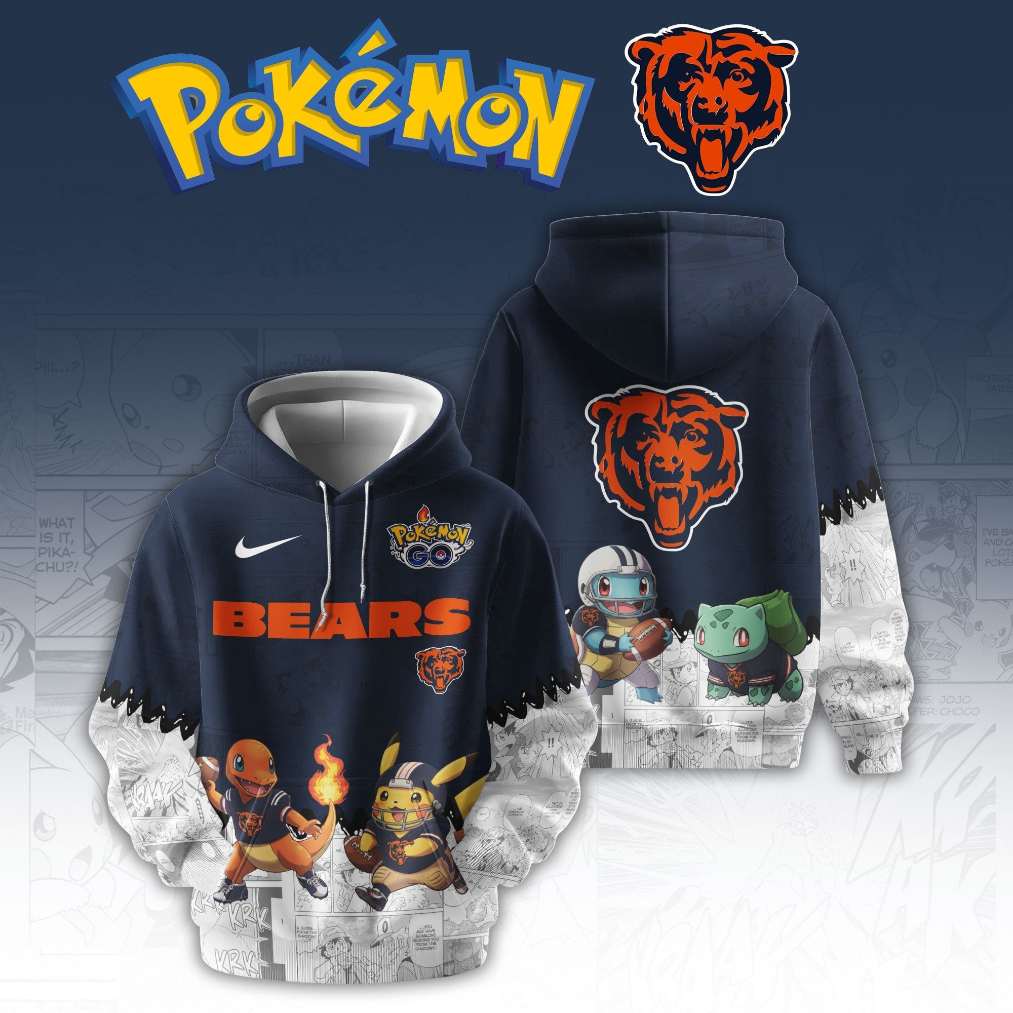 CHI Bears Special Pokemon Limited Edition Hoodie