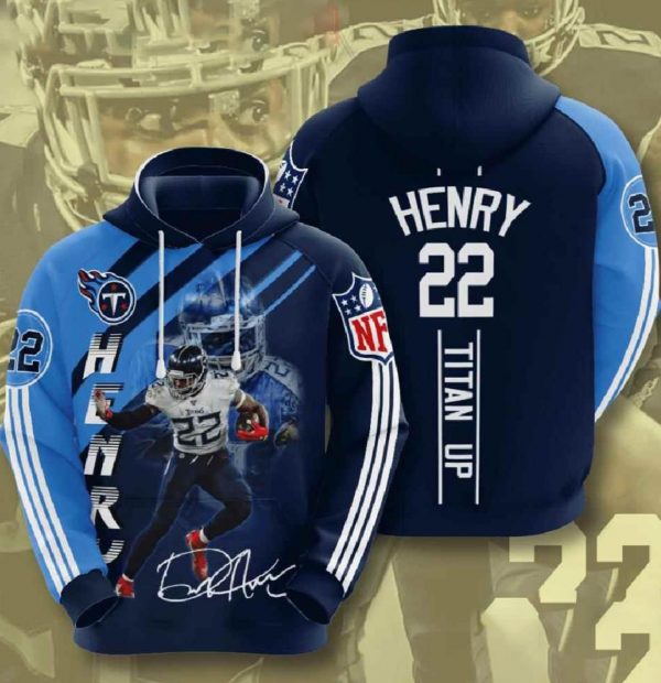 Nfl Tennessee Titans 3d Hoodies Henry