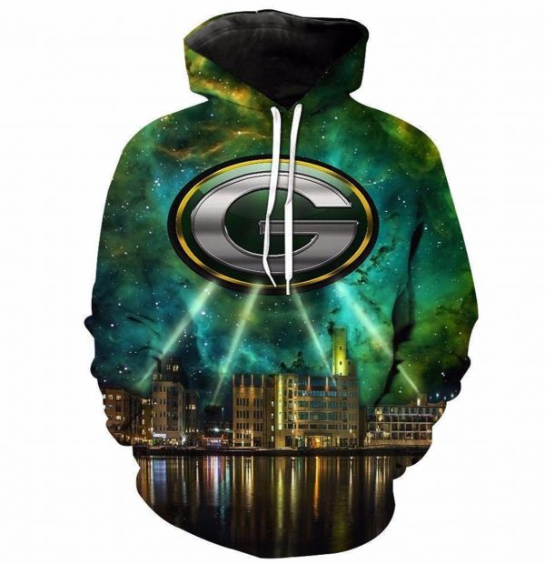 Green Bay Packers 3D Hoodie NFL Go Pack Go Football