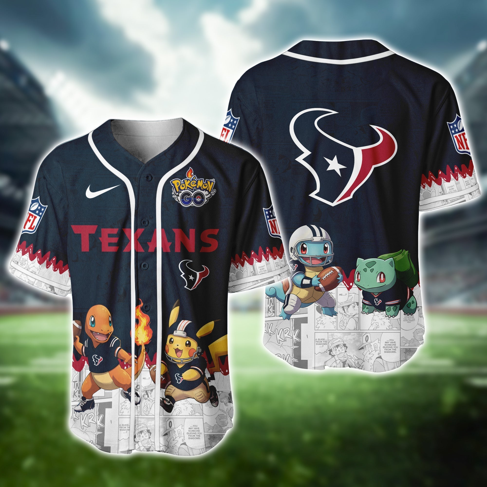 HOU Texans Pokemon Jersey Limited Edition