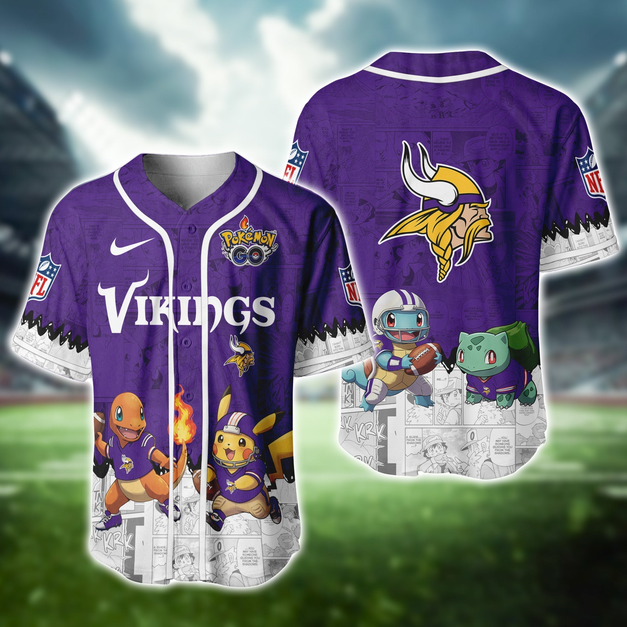 MIN Vikings Pokemon Jersey Limited Edition