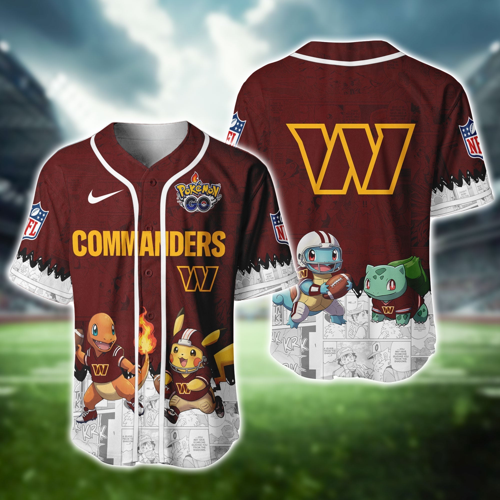 WAS Commanders Pokemon Jersey Limited Edition