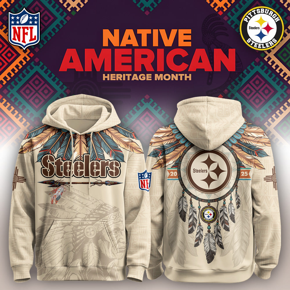 PIT Steelers-Native American Heritage Month Limited Editions Hoodie