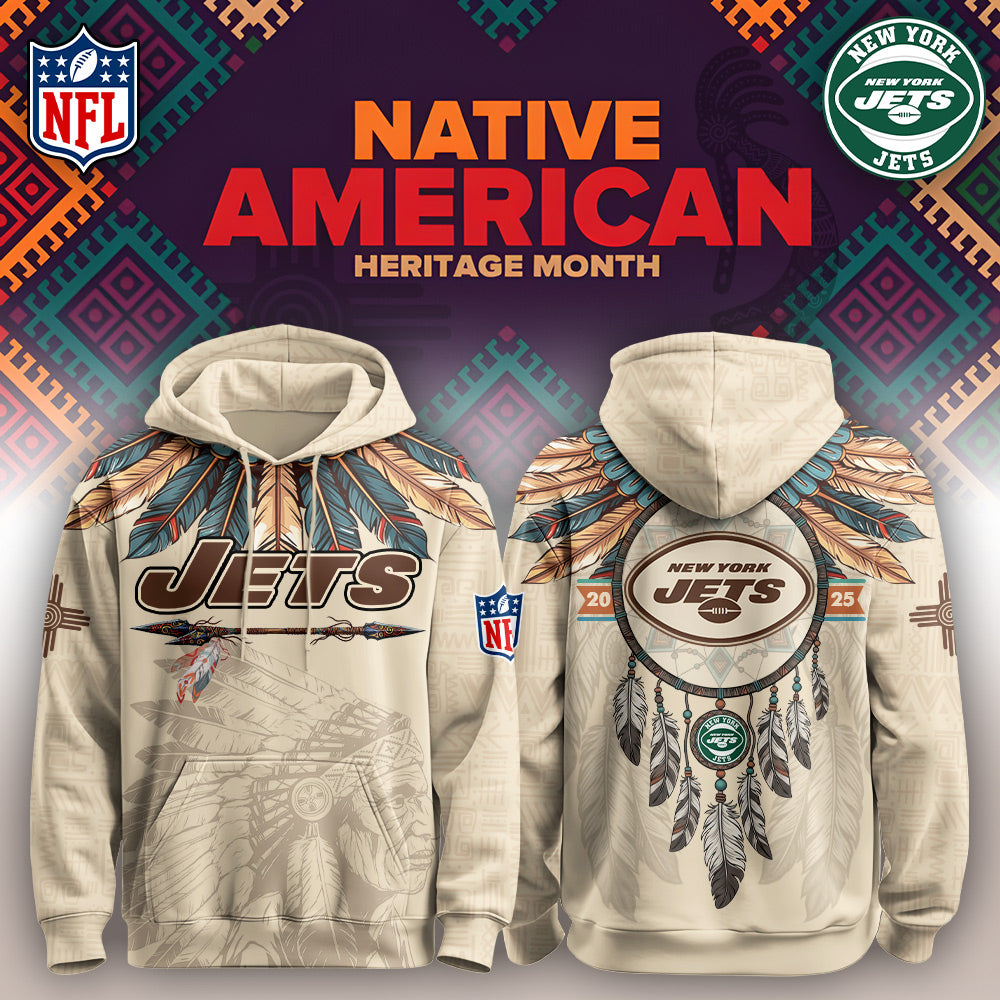NYJ Jets-Native American Heritage Month Limited Editions Hoodie