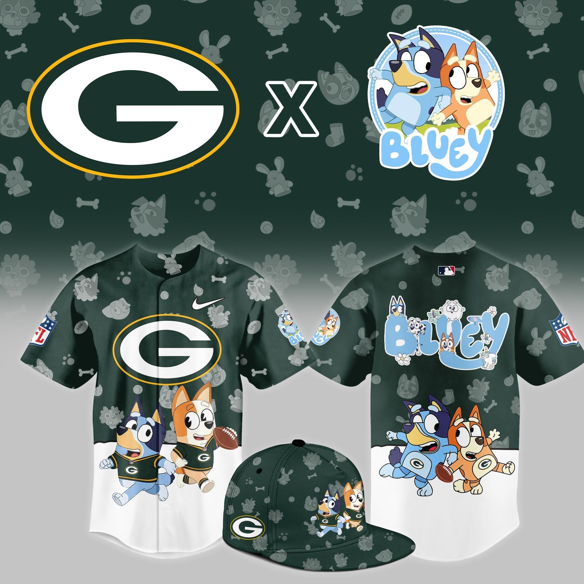 GB.Packers x Bluey Night Limited Jersey
