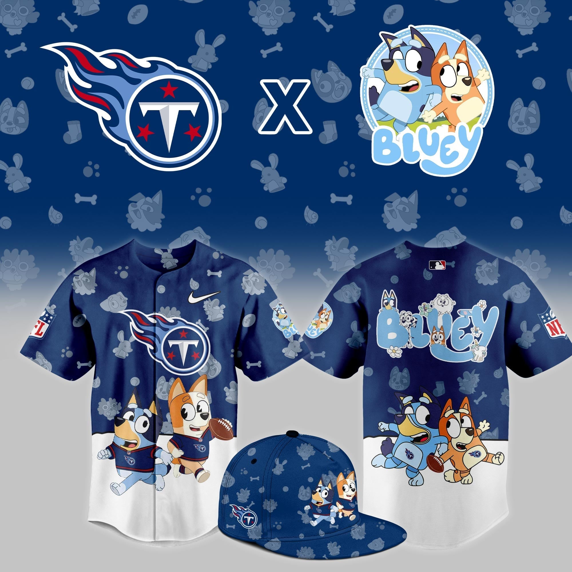 T.Titans x Bluey Night Limited Jersey