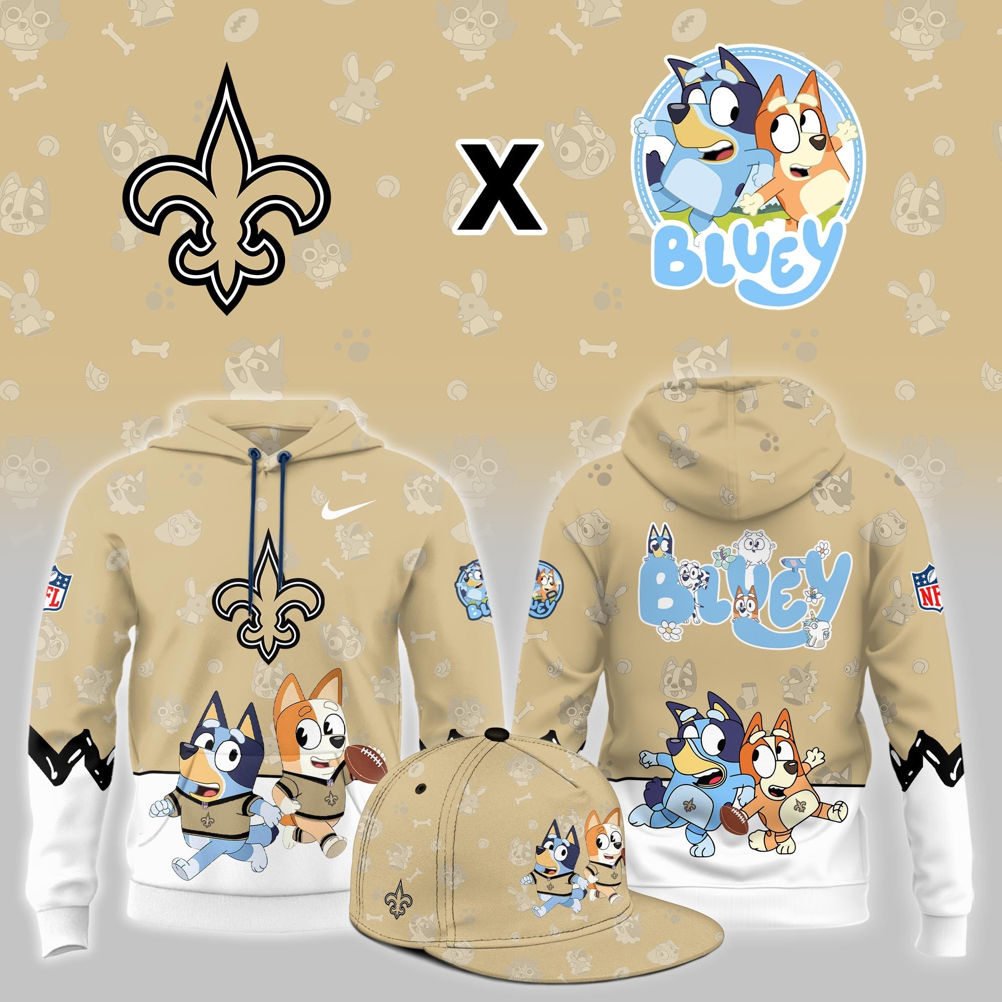 NO.Saints x Bluey Night Limited Hoodie