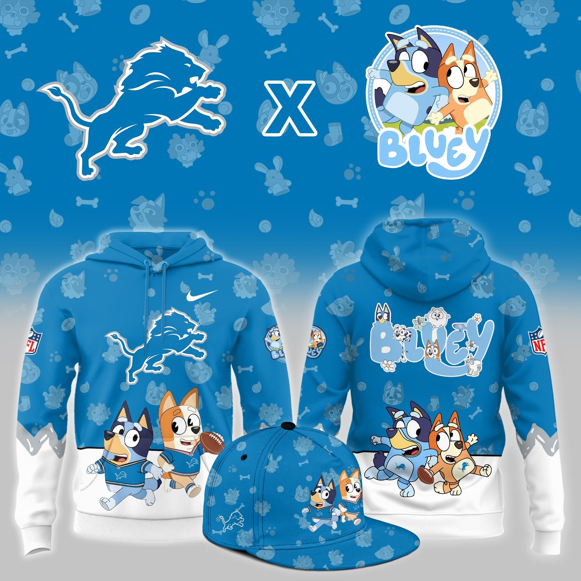 D.Lions x Bluey Night Limited Hoodie
