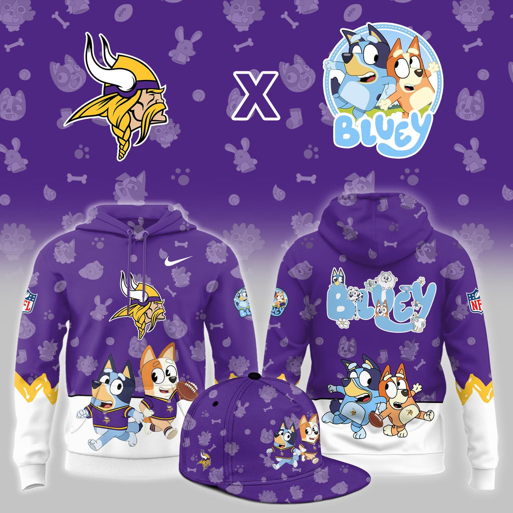 M.Vikings x Bluey Night Limited Hoodie