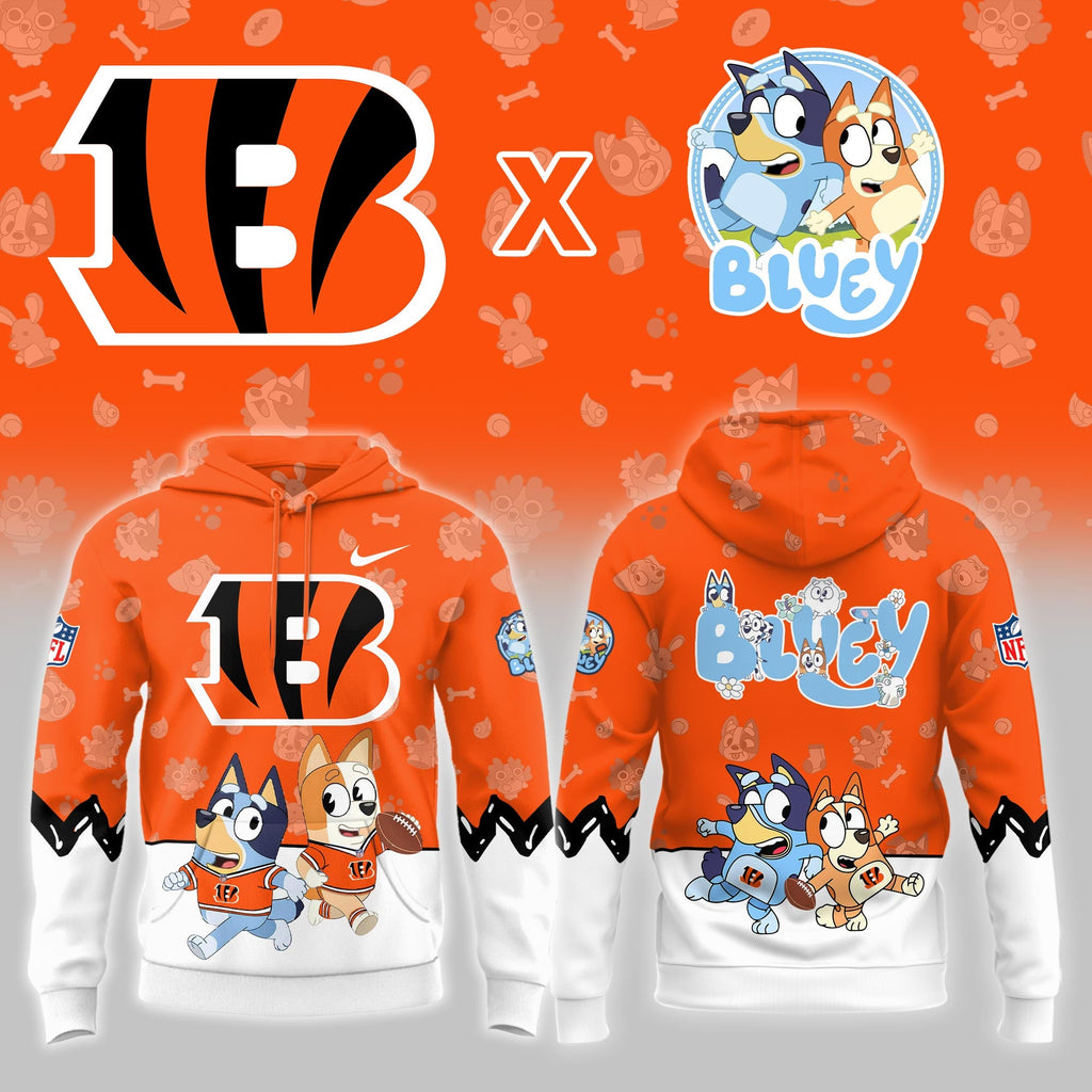 C.Bengals x Bluey Night Limited Hoodie