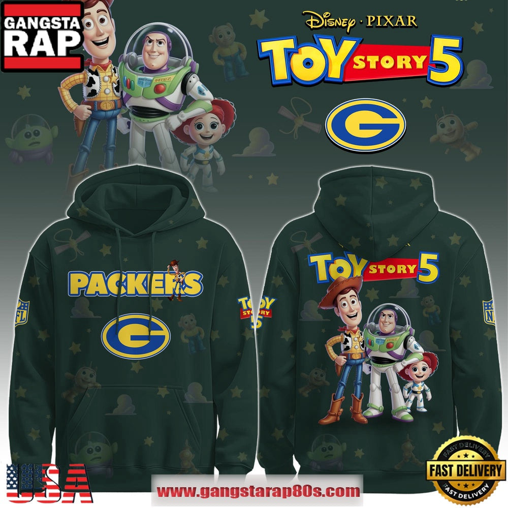 Green Bay Packers NFL x Toy Story 5 Limited Edition Hoodie Shirt