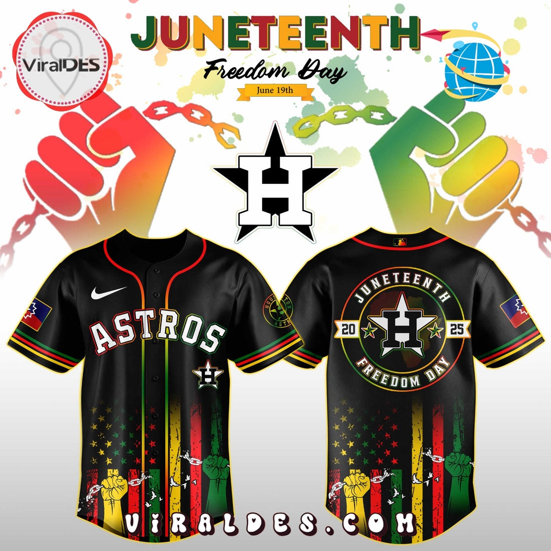 Houston Astros x Juneteenth Day Jersey