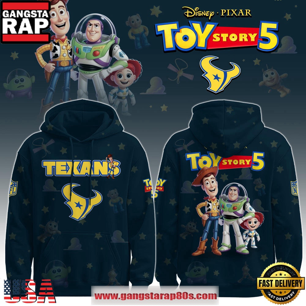 Houston Texans NFL x Toy Story 5 Limited Edition Hoodie Shirt