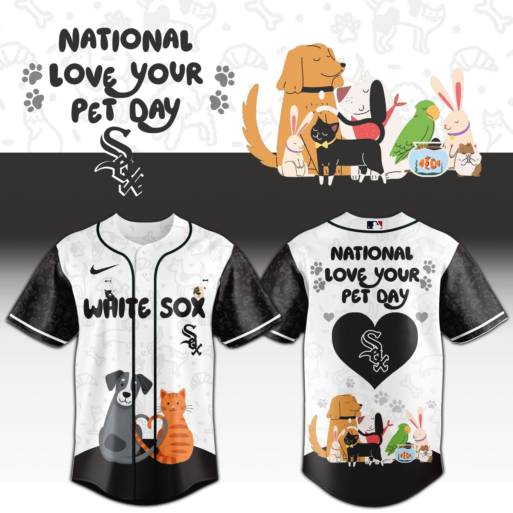 CWS White Sox special National Love Your Pet Day Limited Edition Jersey