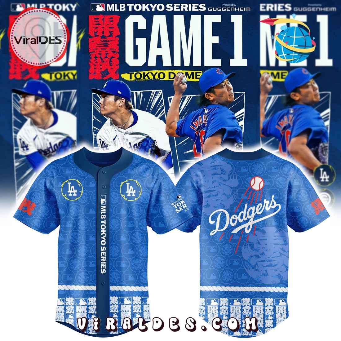 LA Dodgers Tokyo Series Limited Baseball Jersey