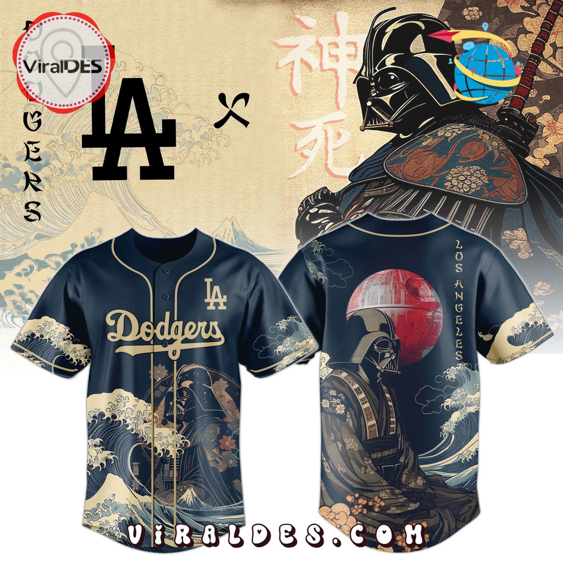 Lord Vader x Dodgers Japan Edition Baseball Jersey