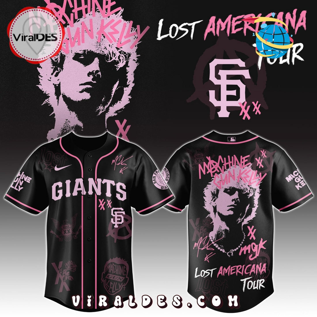 MGK x San Francisco Giants Men's Baseball Jersey - Limited