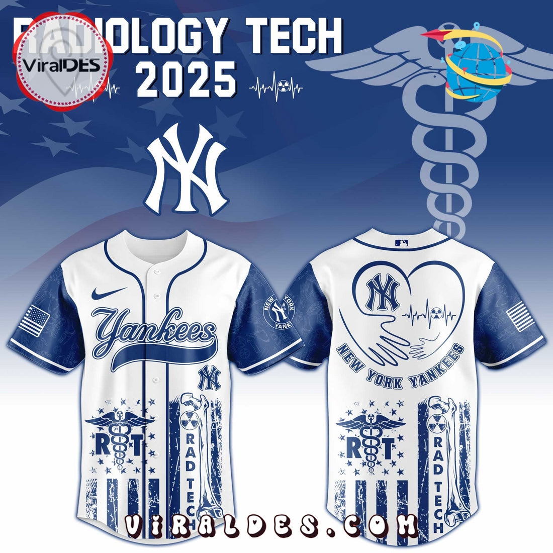 New York Yankees MLB x Radiology Tech Night Jersey