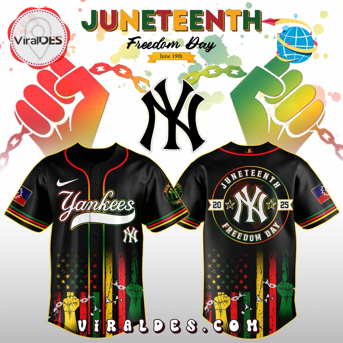 New York Yankees x Juneteenth Day Jersey