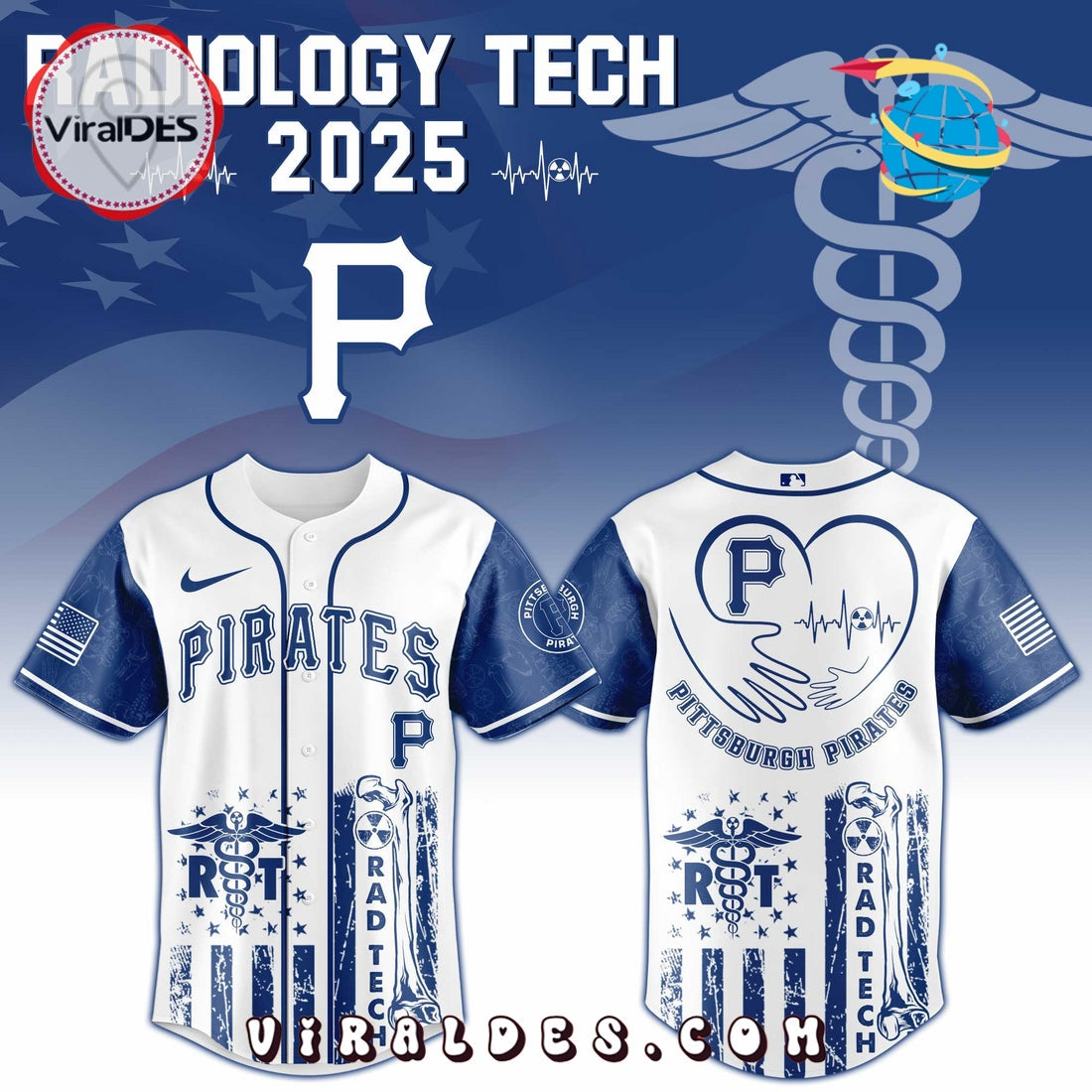 Pittsburgh Pirates MLB x Radiology Tech Night Jersey