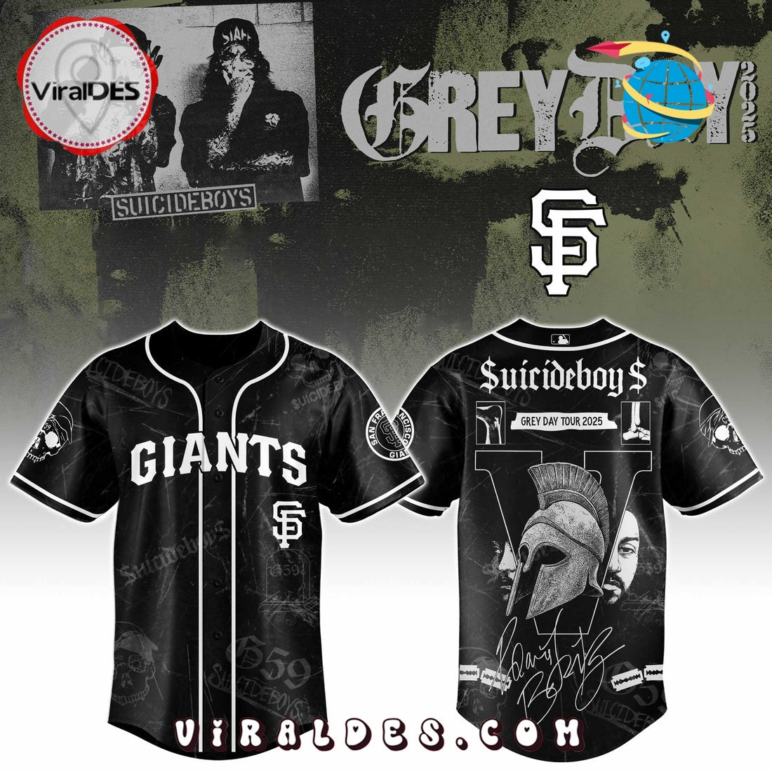San Francisco Giants MLB x Suicideboys G59 Baseball Jersey