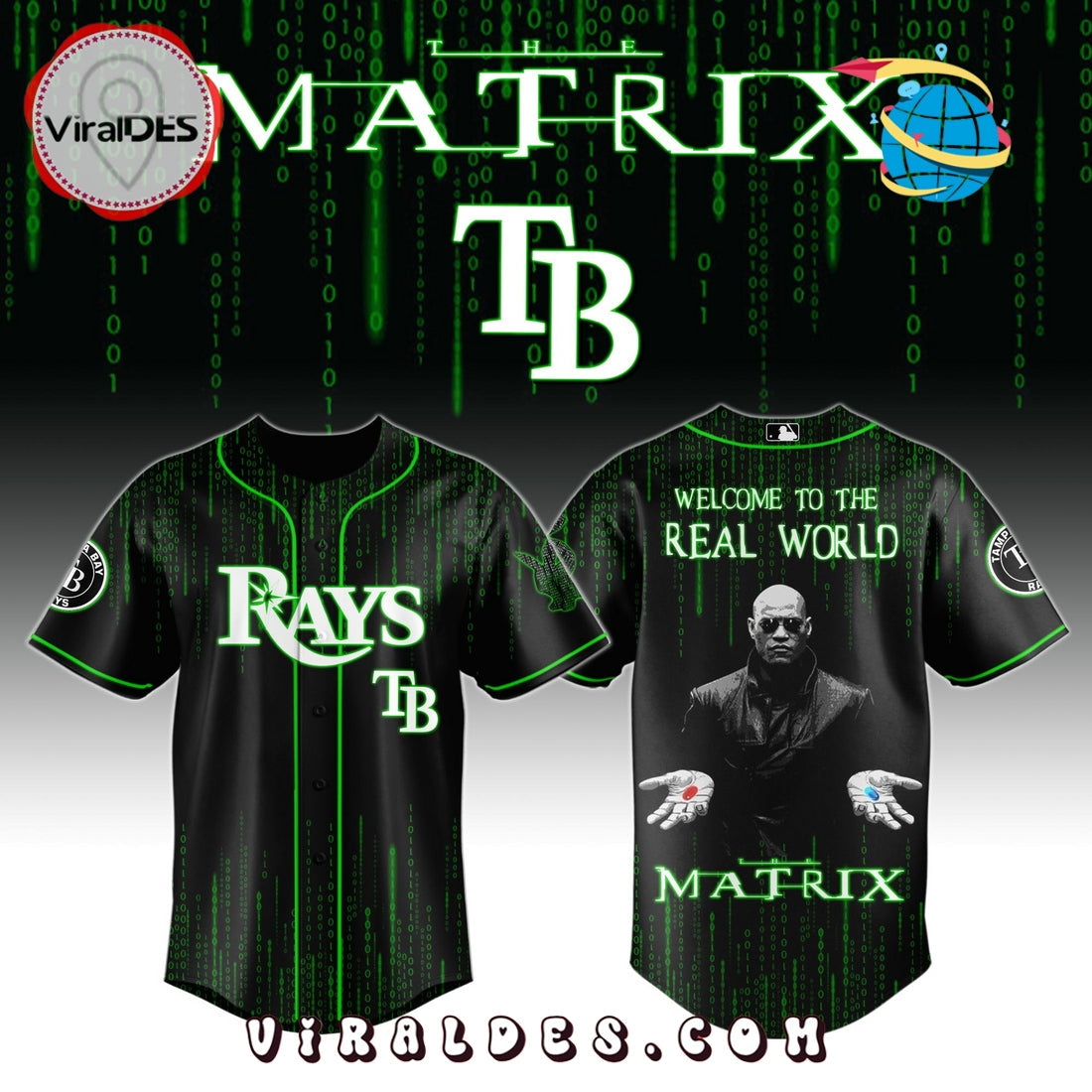 Tampa Bay Rays MLB The Matrix Baseball Jersey